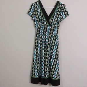Sandra Darren Boho Print Dress